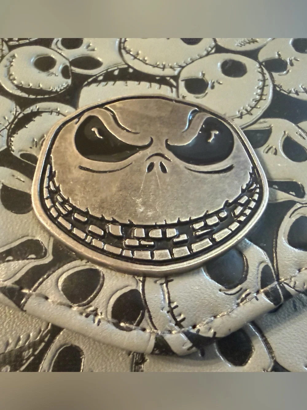 The Nightmare Before Christmas Jack Skellington Teal Accent Crossbody Wallet